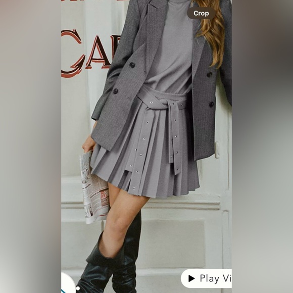 NWT Size S - Anthropologie MARE MARE PLEATED BELTED DRESS - Picture 10 of 16